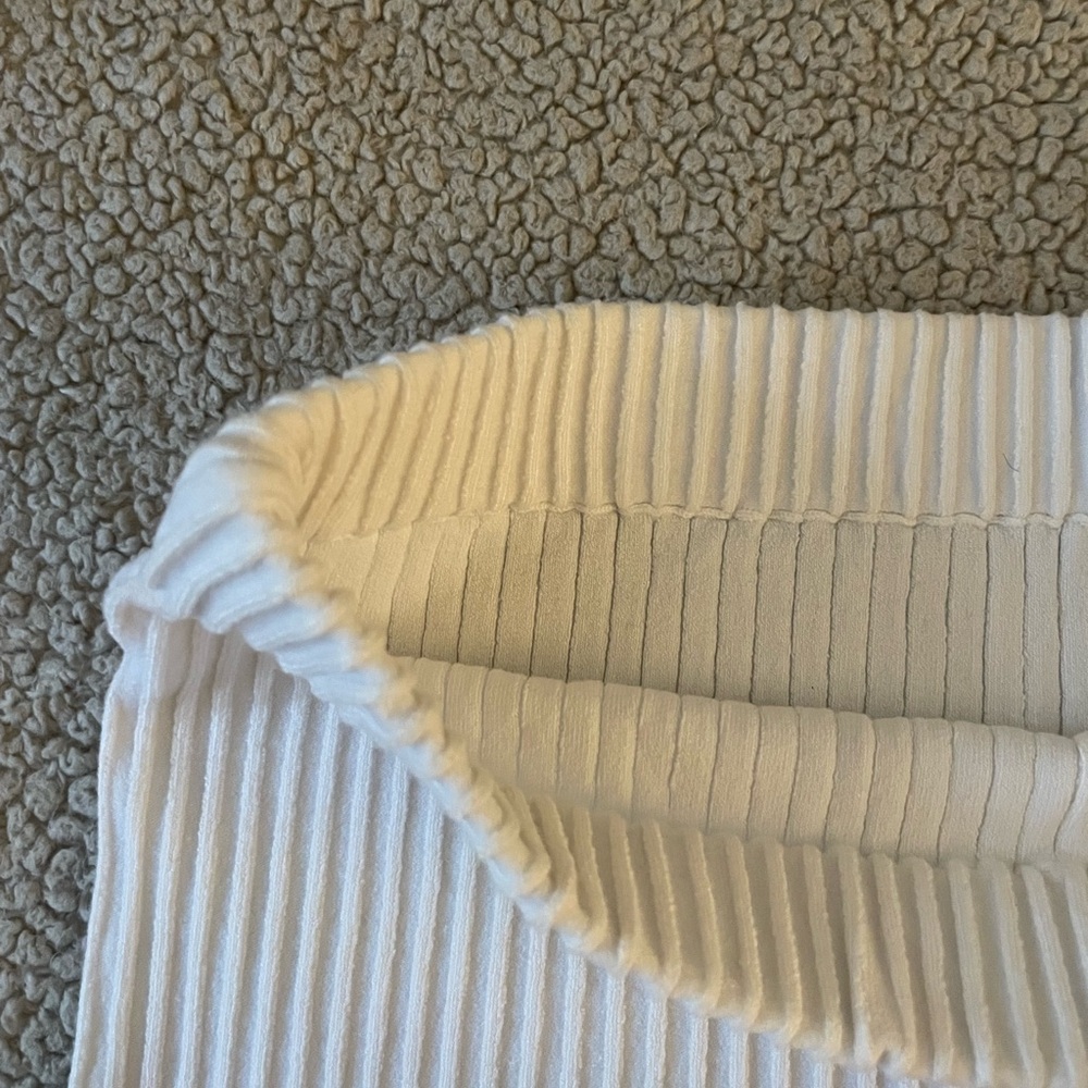 White Ribbed Skirt - Picture 3 of 3